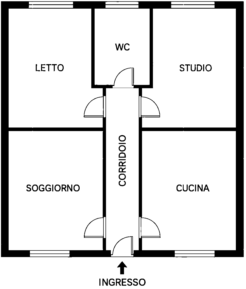 Planimetria del Piano 1